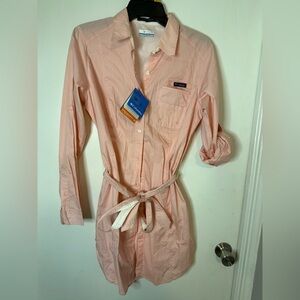 Women’s Bonehead Tunic Dress – Long Sleeve, Pink (Size Medium, NWT)
